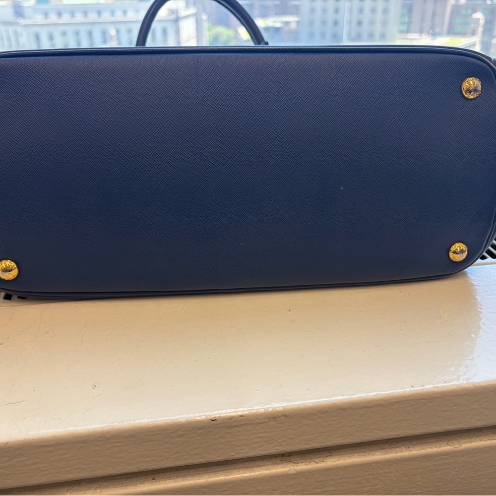 Authentic Prada Galleria Saffiano Lux Tote Bag – Blue/Navy - Picture 12 of 16